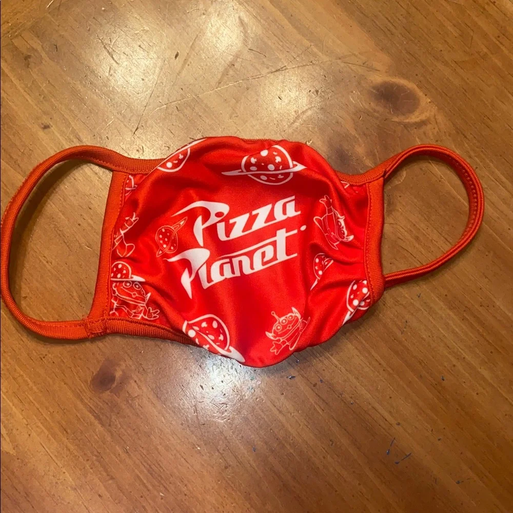 Disney Pizza Planet face mask